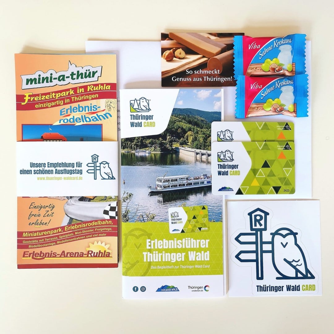 Angebot: 30% Ermäßigung (10,00 € statt 15,00 €) bei Kauf der Thüringer Wald Card